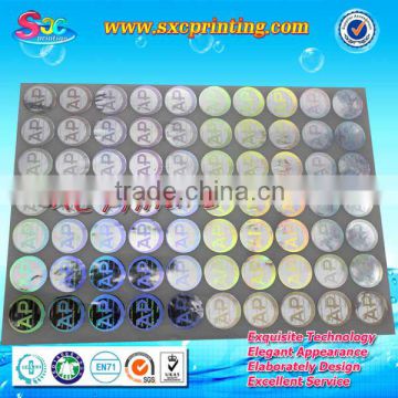 Anti-fake hologram sticker , Authenticity hologram sticker , Security ID card hologram stickers