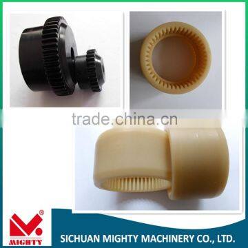 Nylon Sleeve Curved Teeth Gear moter Couplings RGF18 14 19 24 28 32 38 42 48 56 55 65