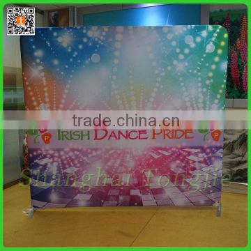 Horizontal stand cheap tension banner printing