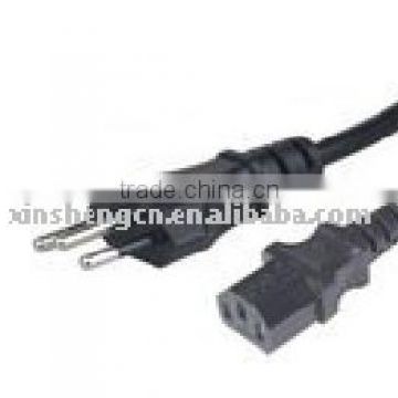 Power cord plug with IEC 13 connector