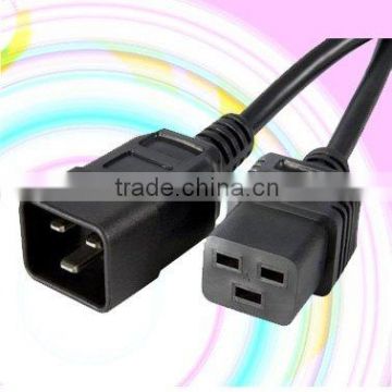 IEC power cable C20-C19 16A rating Rohs compliance