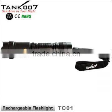 High Intensity Rechargeable Led Flashlight Tank007 TC01