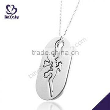 stainless steel custom available custom logo pendant