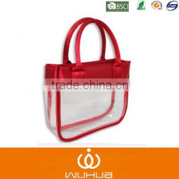 Fashionable PVC Promotion Cosmetic handbag for Ladies