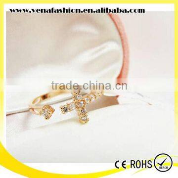 Cross Diamonds Korea Simple Design Finger Rings photo-3