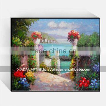 Shu1913 Decoration Home mediterranean landscape oil painting on linen canvas