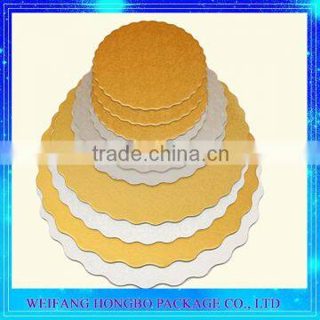 China Factory Price Gold Silver Paper Card cheap round cake drums