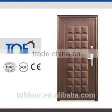 2014 Popular decorative exterior security steel door iran