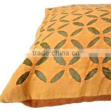 RTHCC- 83 Gujrati Stylish Designer Hand Crafted Applique Cut Work Cotton Kantha Stitch Cushion Covers Christmas Home Decor photo-3