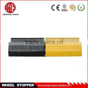 Two Holes Black and Yellow Alternately RubberWheel Stopper