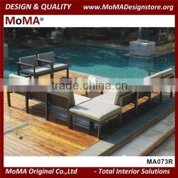 MA073R Modern Design Outdoor Aluminum Pool Furniture Good Qquality Aluminium Sofa Set photo-5