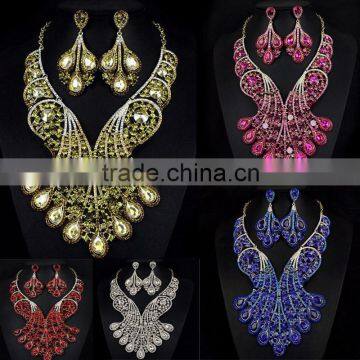 Alibaba jewelry set for wedding/Fashion Europe Jewelry for T-show/Elegant Silver jewelry for women