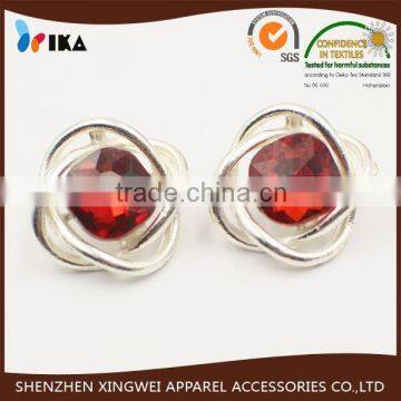 rhinestone button metal button for women