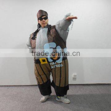 classic inflatable Caribbean Pirate Jack costume in stock