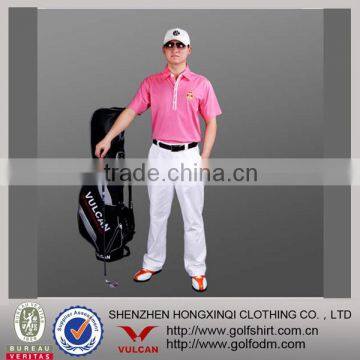 Fashion design bright color Wicking quick dry Men golf polo tshirts