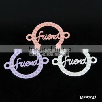 New design friend mix colour letter circular connector