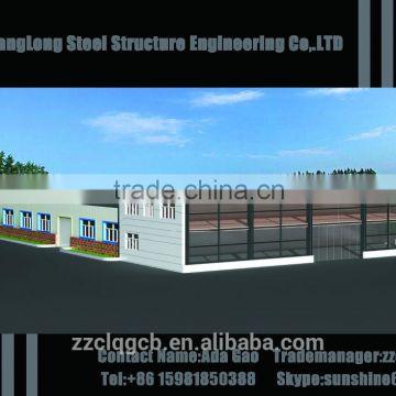 storage shelter with two storey office