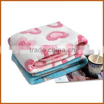 Heavy Warm Bedding Decro Pattern Coral Fleece Blanket photo-2