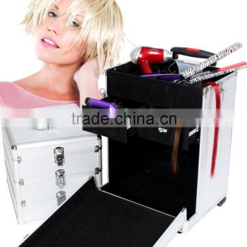 2016 wholesale large capacity aluminum trolly case for Salon                        
                                                Quality Choice