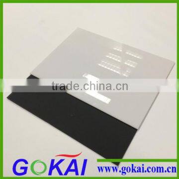Black and milk white color cast acrylic sheet