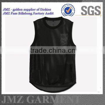 100% Polyester Sports Vest for Fashion Man OEM Singlet photo-2