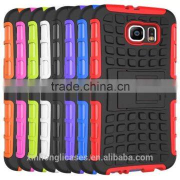 High Quality 2 in 1 PC + TPU Heavy Duty Shockproof Case Cover For Samsung S6