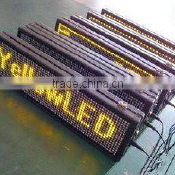 most popular products china p10 semi outdoor yellow led screen