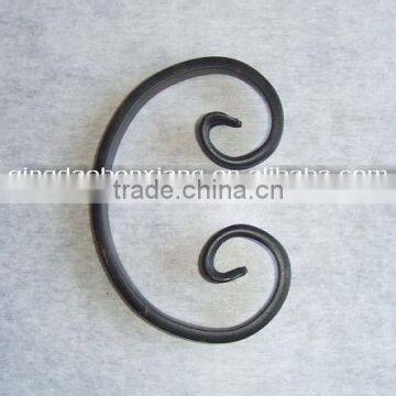 wrought iron fence scrolls