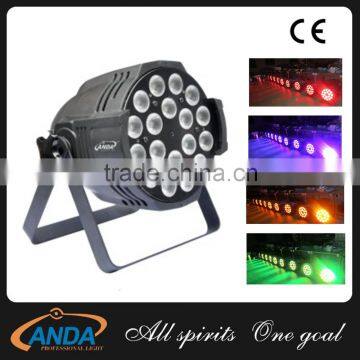 2016 High Quality 18pcs*10w RGBW 4IN1/5IN1 led par light /outdoor wedding bar light