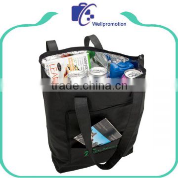 Insulated fitness folding cooler tote bag