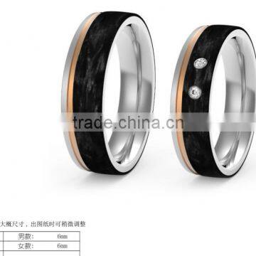 Pure Gold 925 Silver Black Carbon Fiber Inlay Jewelry Rings Stainless Steel Masonic Rings photo-4