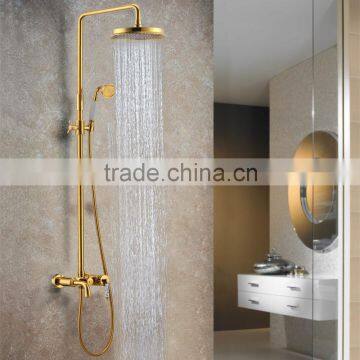 Golden Luxury Design Hot and Cold On Wall Mixers