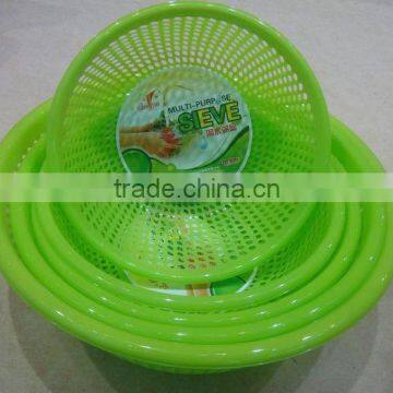 plastic fruit sieve /round sieve/PP/cheap