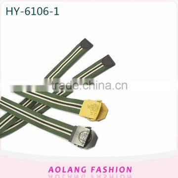 Multicolor Stripe Fashion Polyester Webbing Belt photo-3