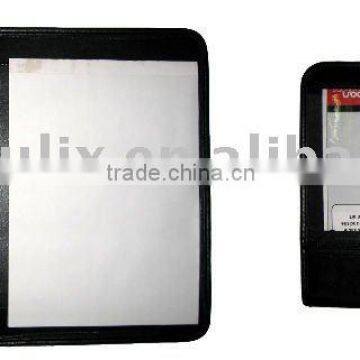 PVC Material Portfolio with Transparent Front Pocket