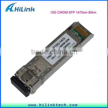 Network SFP Fiber Transceiver ZR CWDM SFP+ 10Gbps 80km