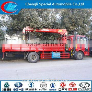 FAW Truck Crane 4X2 Truck Crane Capacity 8 Ton Heavy Duty Crane Truck photo-2