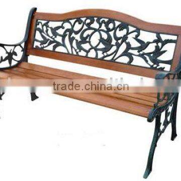 PB-080 Cast Iron and Wooden slat sit Park Bench/street bench