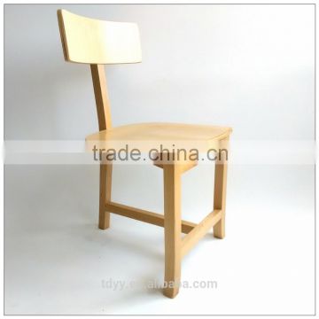 TDSM-33-4 QVB HANGZHOU JIANDE TONGDA BIRCH WOOD FRAME NATURE COLOR PLYWOOD SEAT+PLYWOOD BACK DININING CHAIR