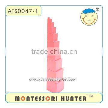 Beechwood Pink Tower, Montessori Toys 477 items, High quality and green equipment.