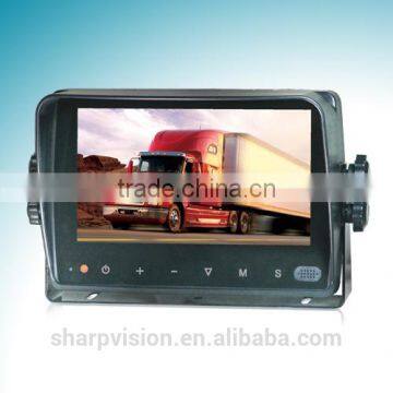 7 Inch tft color digital car reverse monitor with touch buttons