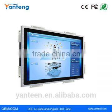 Aluminun alloy enclosure 21.5inch Open frame touch monitor with 5-wire resistive touchscreen