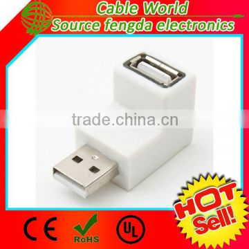 90 degree USB connector type A male to female connector/converter