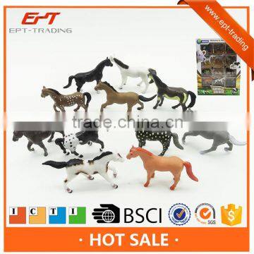 Small vivid kinds model animals horse toy mix styles