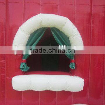2016 Hot Sale Amazing Christmas Inflatable Castle Bouncer Santa House For Hot Sale