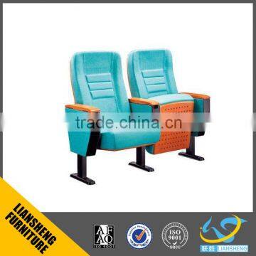 Auditorium chair with writing pad for theater hall