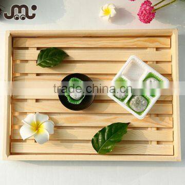Delicate handmade unfinished pallet wood serving tray