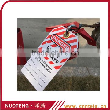 OEM Custom Made Safety Plastic label Tags Lockout PVC Tags and Warning Signs