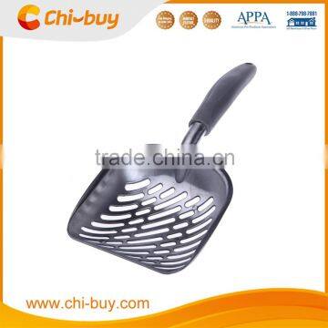 Chi-buy High Quality Grey Handle Cat Litter Scoop Metal Kitty Litter Scoop Tool