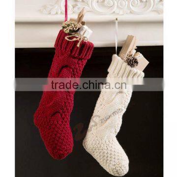 2016 warm Greaves fastener boots wool knitting needle Christmas socks